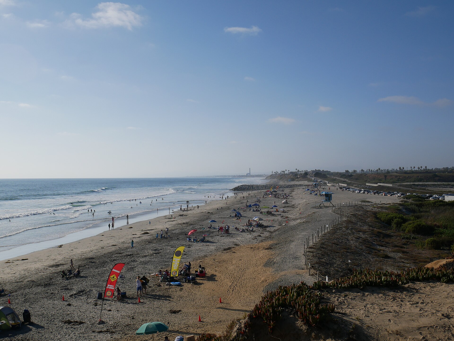 South Carlsbad State Beach on a clear day, the coastline that anchors Carlsbad rental demand